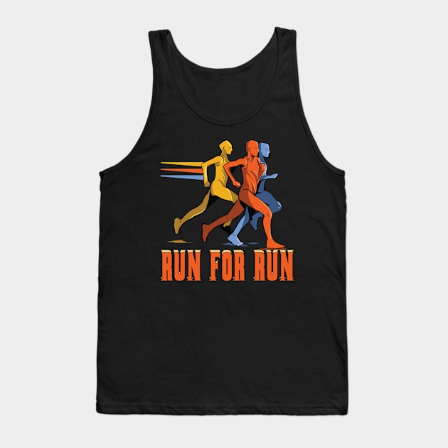 Athlete Race Run Jog Tank Top by SiegfriedIlligDesign